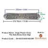Dogs Close The Gate Brass Door Sign 